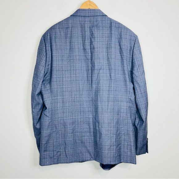 Lauren RL Classic Blue Window Pane Wool Blend Blazer 48R - Picture 7 of 8